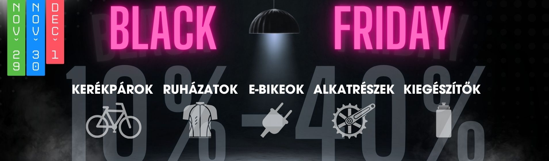 Black Friday 2024 - Kerékpárok Akcióban